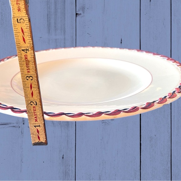 VTG Hand Painted 12" Round Platter - Picture 3 of 6